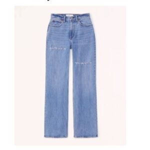 Abercrombie & Fitch Curve Love High Rise 90s Relaxed Jean